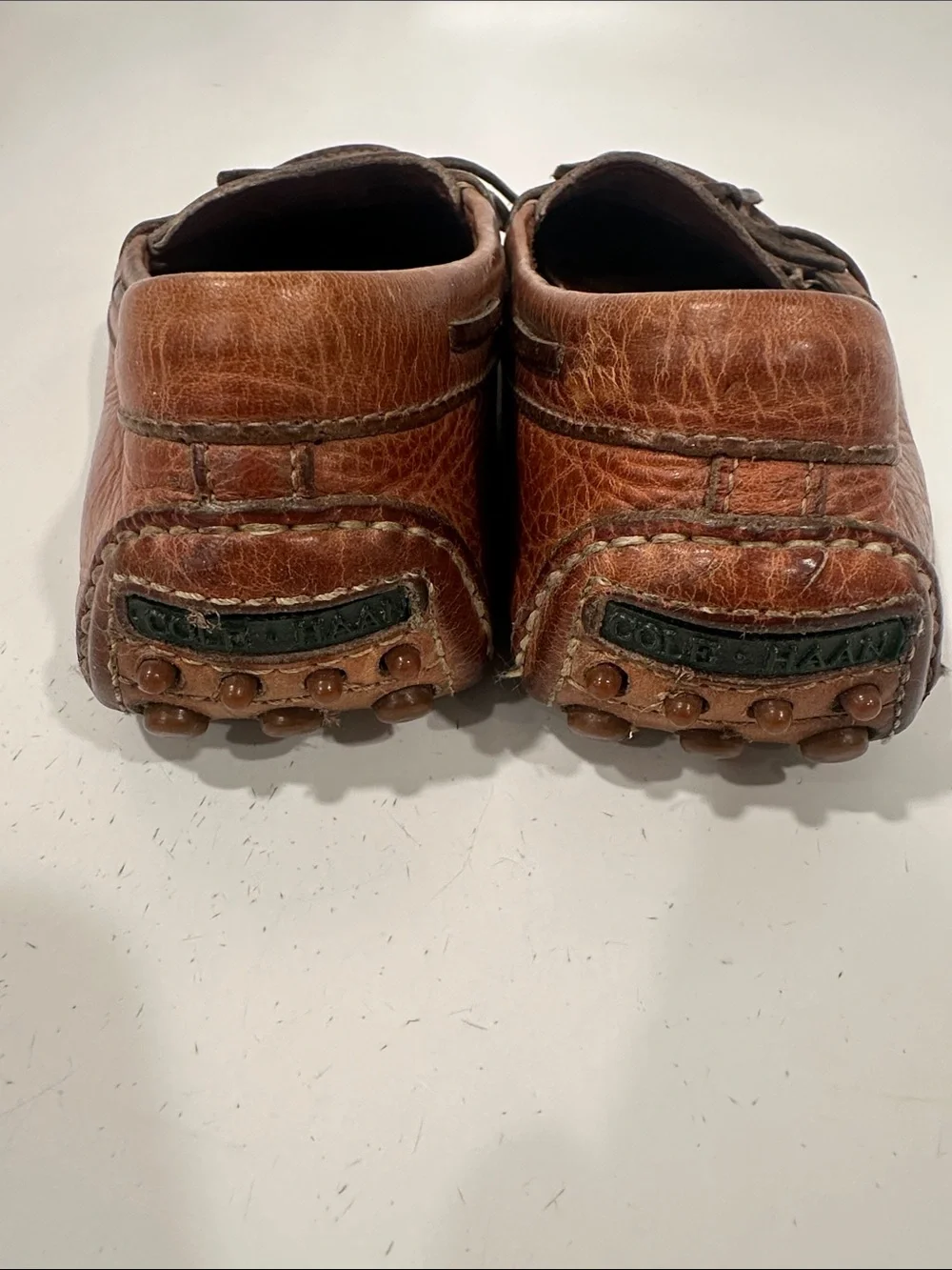 Cole Haan Men's Brown Leather Moccasin Driving Loafers